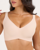Seamless Soft V-Neck Wireless Full Support Jelly Bra